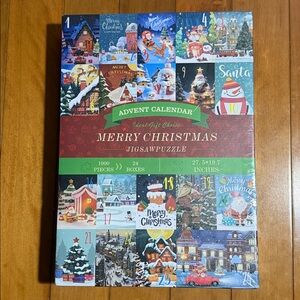 2/$15 NWT Christmas Advent Calendar Jigsaw Puzzle